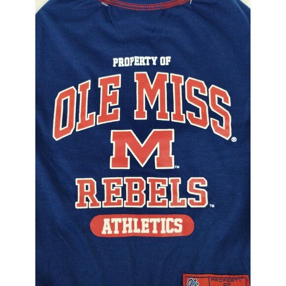 University of Mississippi Ole Miss Rebels Team Medium Dog TShirt Sporty Football - Picture 3 of 10